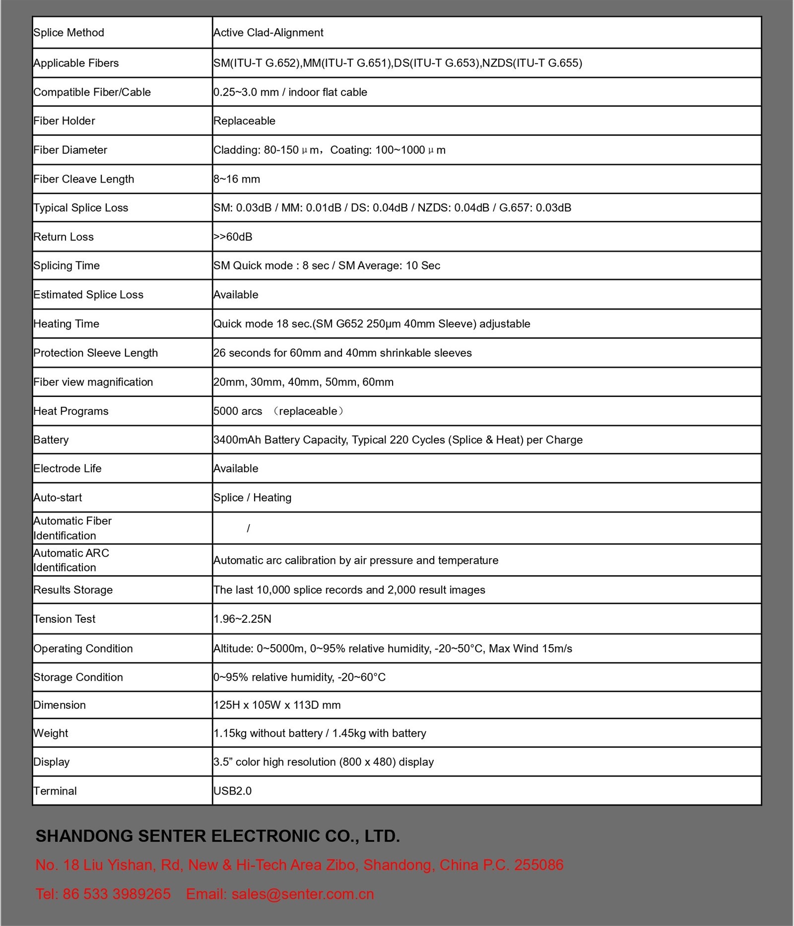 product-633-819 ST3100B fusion splicer datasheet_page-0007